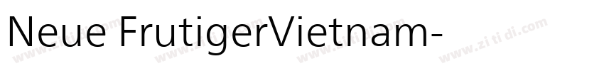 Neue FrutigerVietnam字体转换